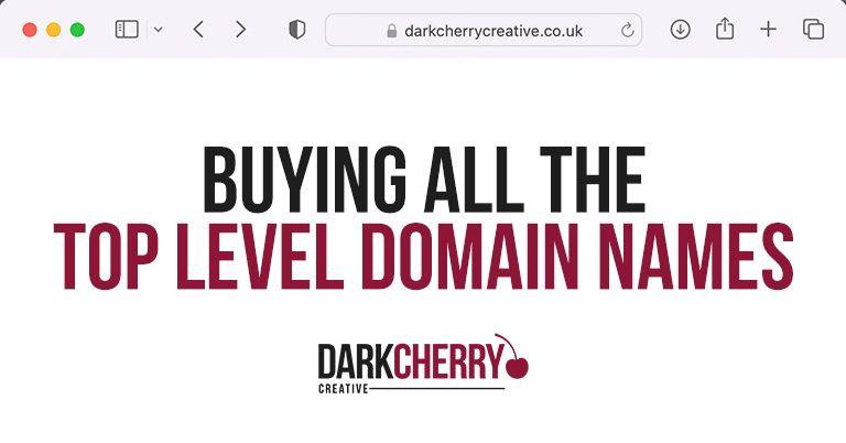 Buying all the top level domain names